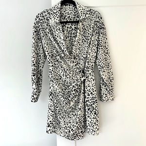 Zara zebra effect mini dress.